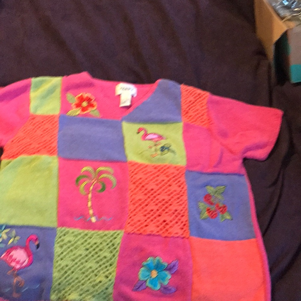 Cute short sleeve sweater